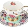 Roses & Butterflies Mint Teacup & Saucer Set 200ml
