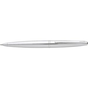 Cross Atx Pure Chrome Ball Point Pen Medium Barrel Writing Stationery Silver