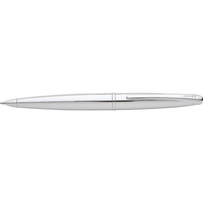 Cross Atx Pure Chrome Ball Point Pen Medium Barrel Writing Stationery Silver
