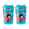 2PK One Piece Group Insulated Metal Travel Drinking Mug 350mL Blue