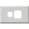 HPM EXCEL Single Powerpoint Coverplate - White