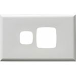 HPM EXCEL Single Powerpoint Coverplate - White