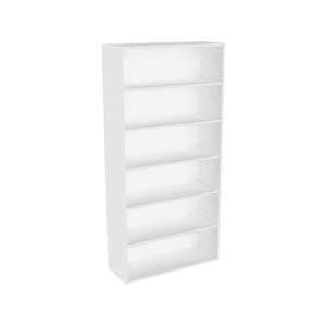 Lugna 1536 x 750 x 280mm White 5 Shelf Storage Cabinet