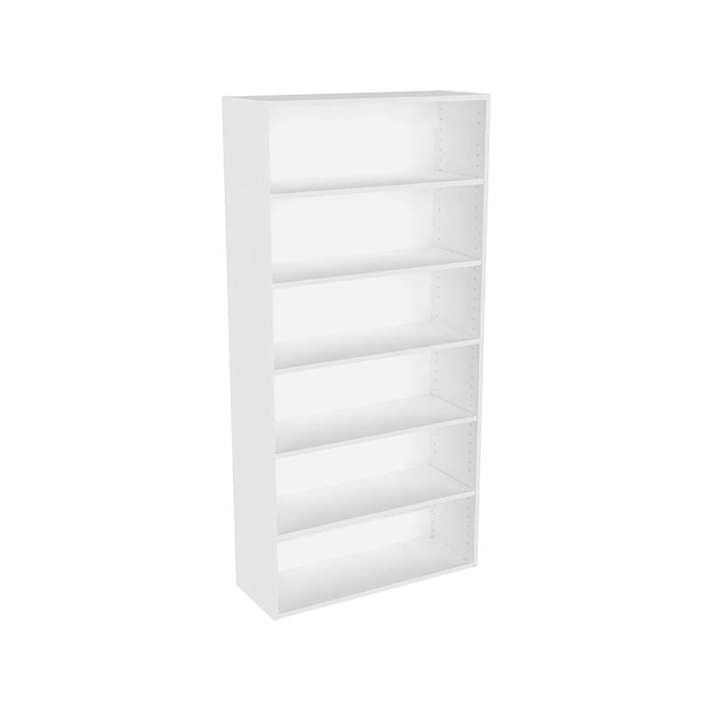 Lugna 1536 x 750 x 280mm White 5 Shelf Storage Cabinet
