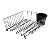 Seymours Black Large Wire Dish Rack with Utensil Holder