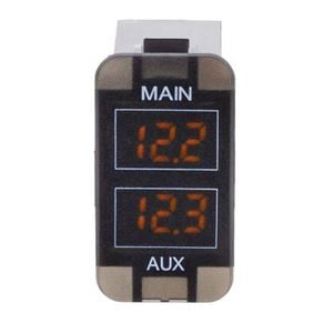 Hulk Toyota Early Dual DC Voltmeter Amber Illumination 12v 39 x 21mm