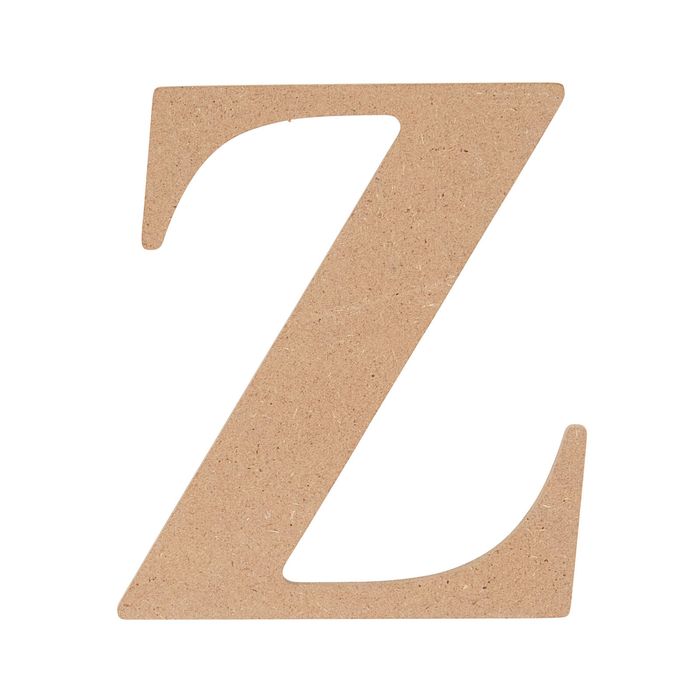 All Set 9cm MDF Alphabet Letter Z