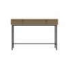 HomeStar Carlos Computer Study Working Home Office Desk Metal Legs W/ Drawer Oak/Black