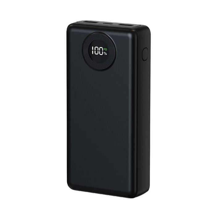 Laser 20000mAh Powerbank with LED Display (Black)