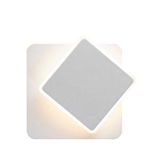 CLA Lighting Lima City Series Tri-CCT Dimmable Wall Light Square White