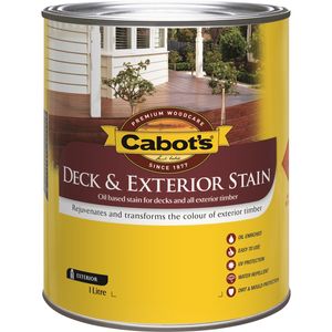 Cabot's 1L Oil Based New Jarrah Deck And Exterior Timber Stain - 1L