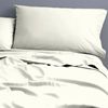 Park Avenue 500TC Single Bed Natural Cotton Fitted/Flat Sheet/Pillowcase Ivory