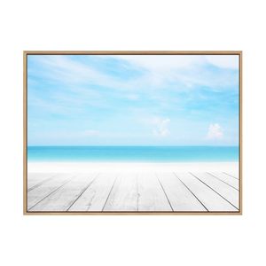 Artey | Board Walk - Framed Canvas - Natural Frame - 90 x 120cm