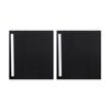 2x Marbig Deluxe Pe 38mm 4d-ring Binder A4 File Organiser Document Holder Black