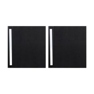 2x Marbig Deluxe Pe 38mm 4d-ring Binder A4 File Organiser Document Holder Black