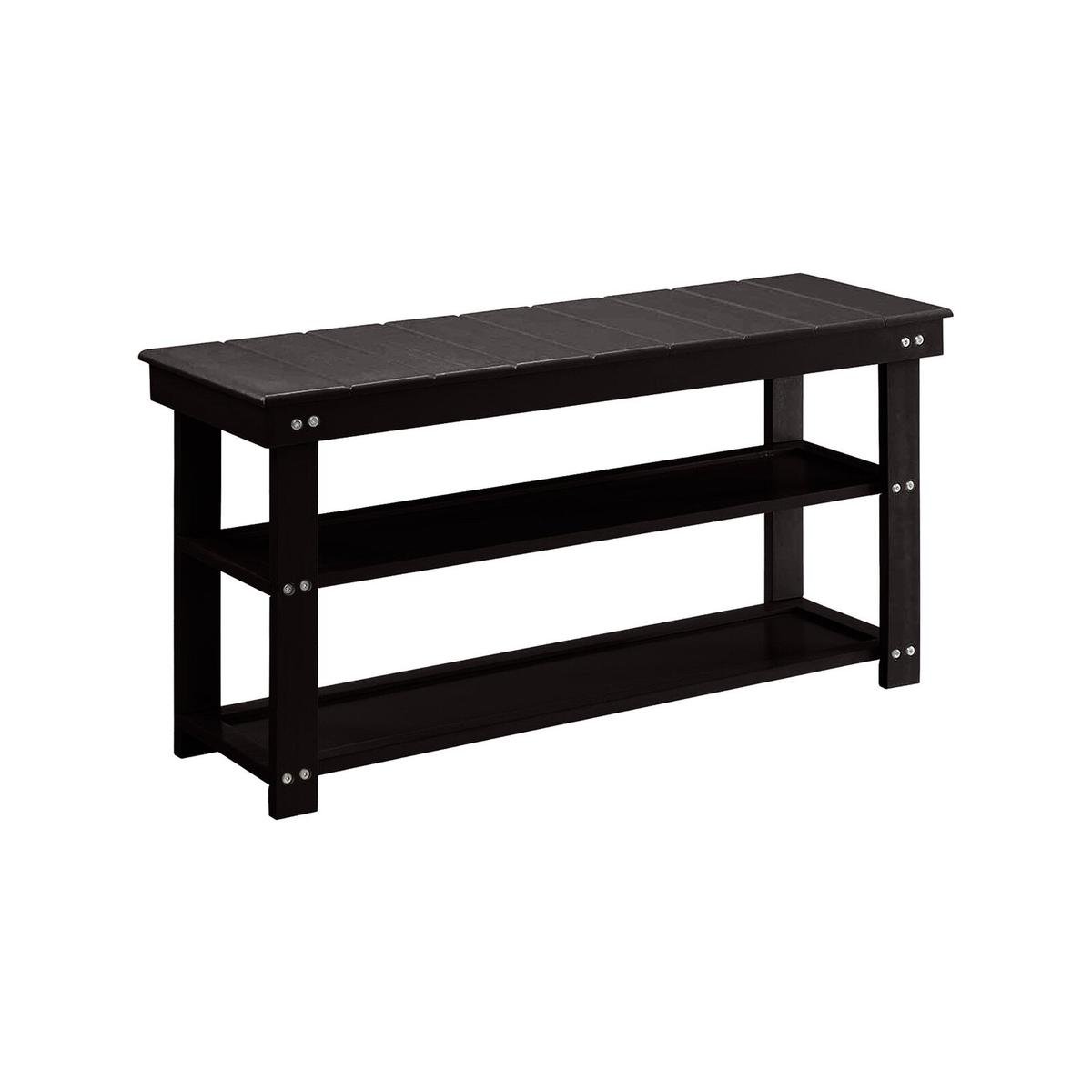 Black shoe rack bench hotsell