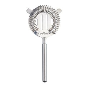BarCraft Stainless Steel 20cm Cocktail Strainer - Silver