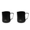 2PK Coffee Culture Stainless Steel 350ml Milk Frothing Jug Container Matte Black