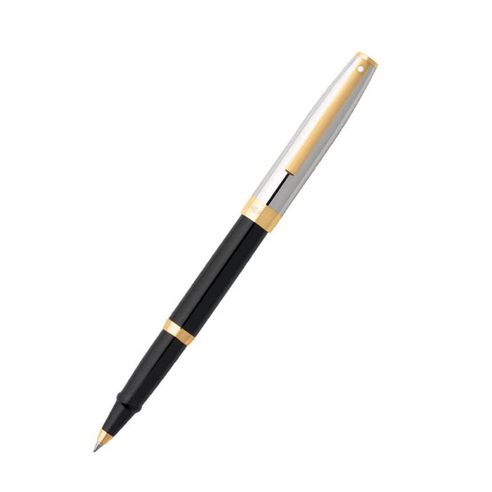 Sagaris Black/Chrome/Gold Trim Pen (Rollerball)