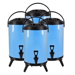 SOGA 4X Stainless Steel Insulated Beverage Dispenser with Tap 8L Blue