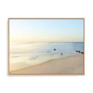 Artey | Seascape Photo II - Framed Canvas - Natural Frame - 112 x 150cm