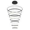 Vencha Crown 8 Ring LED Pendant Light - Black (5000K)