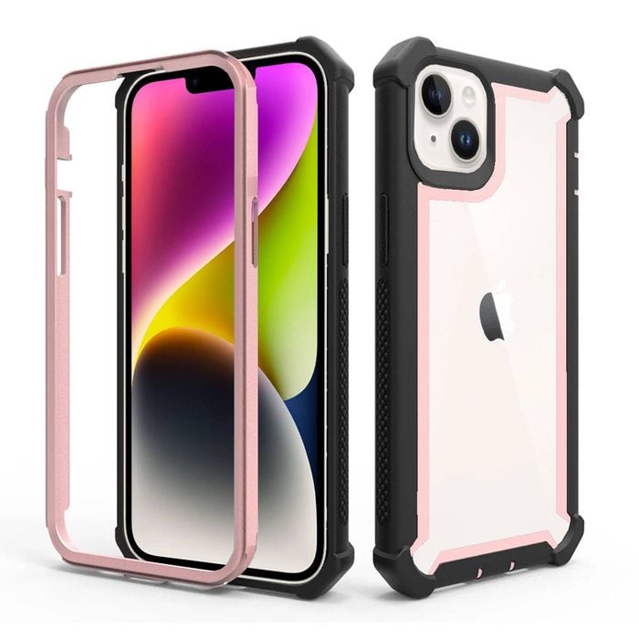 Shockproof Case Bumper Back Cover - For Apple iPhone X / XS (Rose gold)