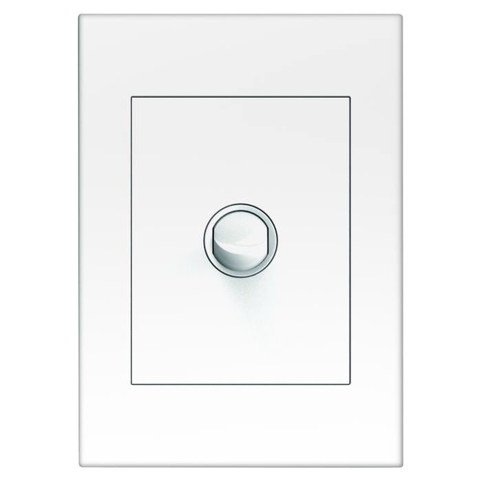 HPM VIVO 1 Gang Wall Switch - 1 Gang White