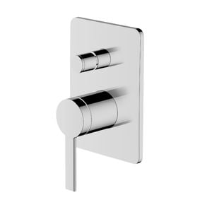 Greens Chrome Penny Shower / Bath Mixer With Diverter