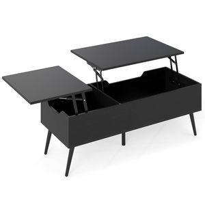 Costway Lift Top Coffee Table Modern Center Table Black