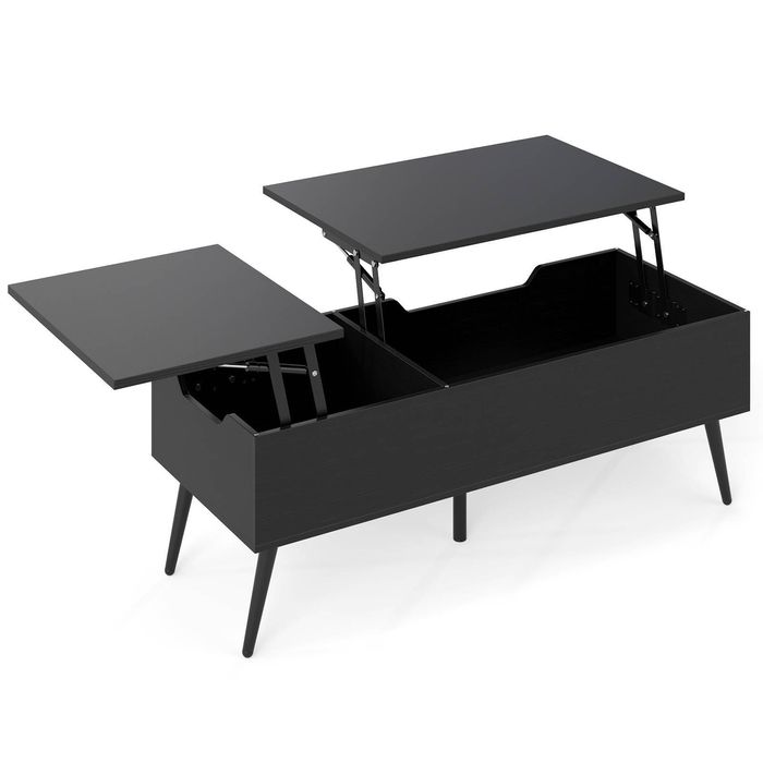 Costway Lift Top Coffee Table Modern Center Table Black