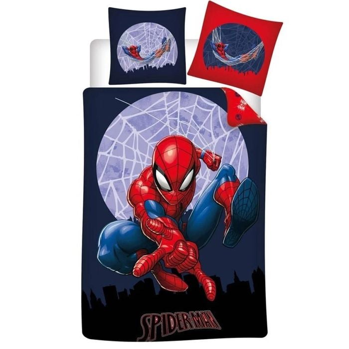 Marvel Spider-Man Moon Kids Polycotton Quilt Cover Set - Single Bed Size