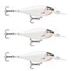 3x Rapala 5.5cm Shad Rap Elite (Floating) Fishing Lures - Gilded Glass Ghost