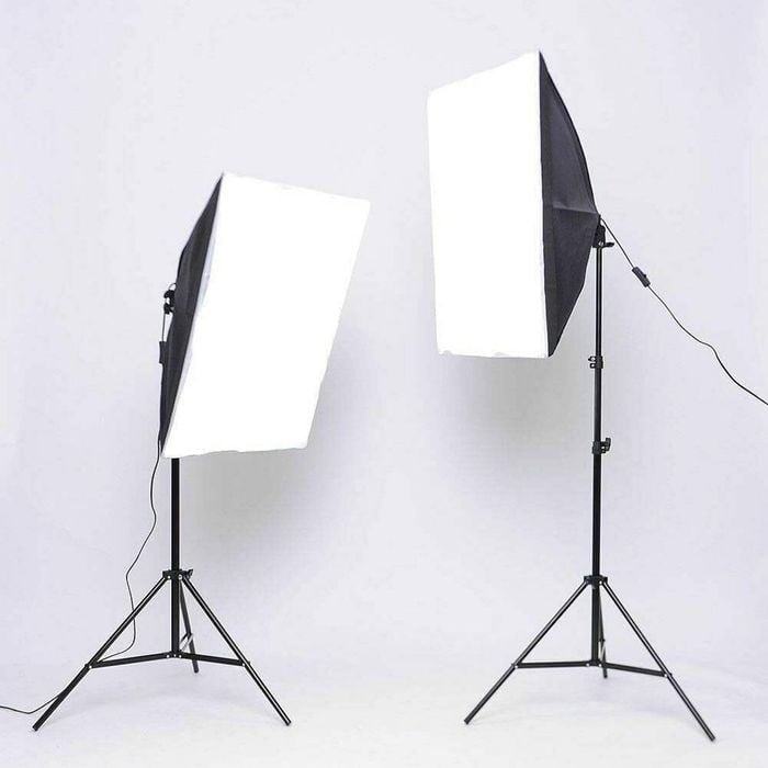 Provecta 2x150w Led Softbox Photography Studio Lighting Kit With Stands And Remote