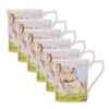 6PK Ashdene My Unicorn New Bone China Drinking Cup Mini Mug 240ml Pink