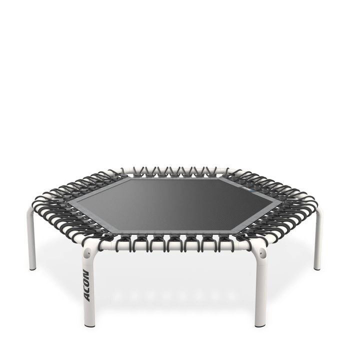 Acon Fit 1.41m 55in Hexagon Rebounder Fitness Trampoline White Without Handlebar