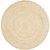 The Rug Connection Gallery Polo Off White 200x200cm - Medium Round Handwoven Jute Indoor Rug