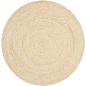 The Rug Connection Gallery Polo Off White 200x200cm - Medium Round Handwoven Jute Indoor Rug