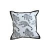 SOGA 45cm White & Black Leopard Throw Pillow
