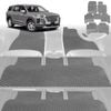 6D Diamond Car Floor Mats for Hyundai Palisade 2021-Current 7 Seater-Ultimate Set-Grey-Outback GT