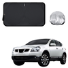 Front Windscreen Sun Shade for Nissan Dualis +2 2008 - 2014 (NJ10) - Standard 150 x 85 cm - Black