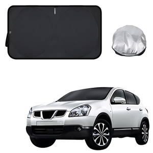 Front Windscreen Sun Shade for Nissan Dualis +2 2008 - 2014 (NJ10) - Standard 150 x 85 cm - Black
