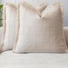 Gioia Casa 2-Pack Linen Look Cushion Covers 45cm x 45cm - Beige