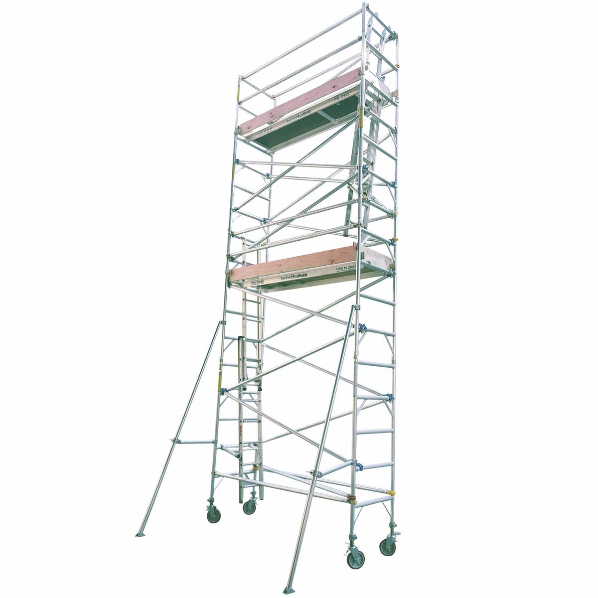 Instant Access 0.8m x 6m 225kg Aluminium Single Width Mobile Scaffold ...