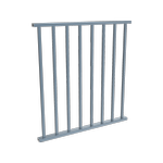 ProtectorAl 0350 - 0900 mm W x 950 mm H Deep Ocean Aluminium Flat Top Square Picket Balustrade Panel - Deep Ocean