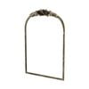 P&P Brass Gold Baroque Arched Wall Mirror Small