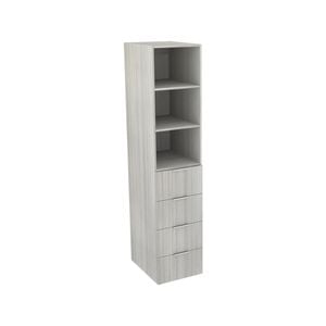 Lugna 2048 x 450 x 580mm Mist 2 Shelf 4 Drawer Storage Cabinet
