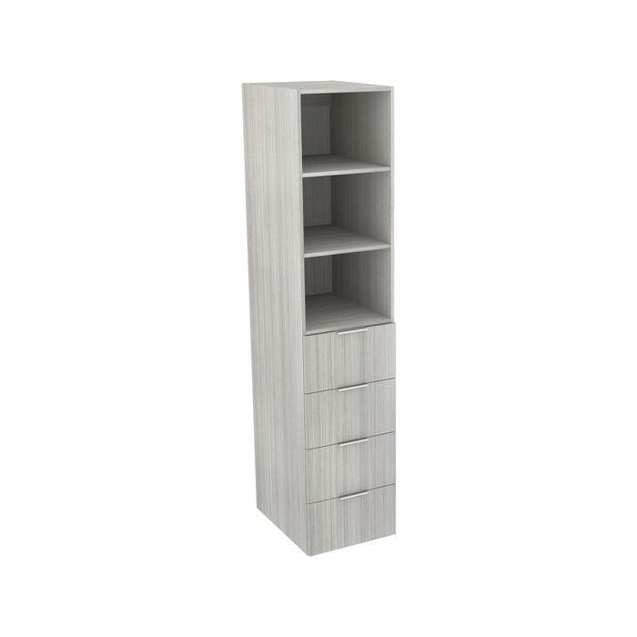 Lugna 2048 x 450 x 580mm Mist 2 Shelf 4 Drawer Storage Cabinet