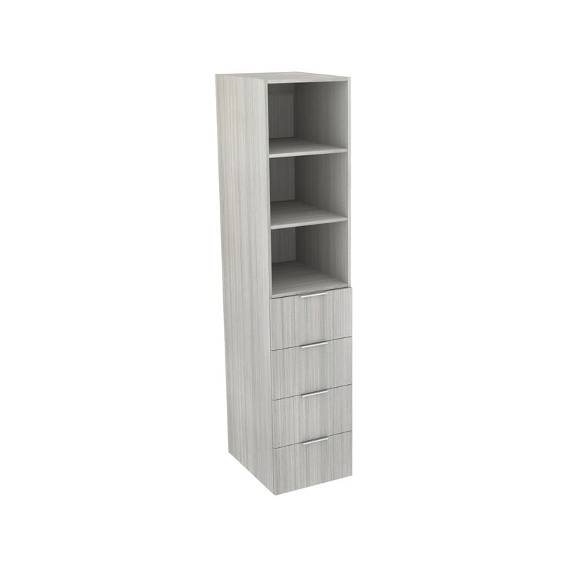 Lugna 2048 x 450 x 580mm Mist 2 Shelf 4 Drawer Storage Cabinet