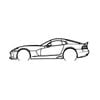 Ignite Laser Dodge 2017 Viper Srt Silhouette Metal Wall Art Rustic Metal 47inch/120cm